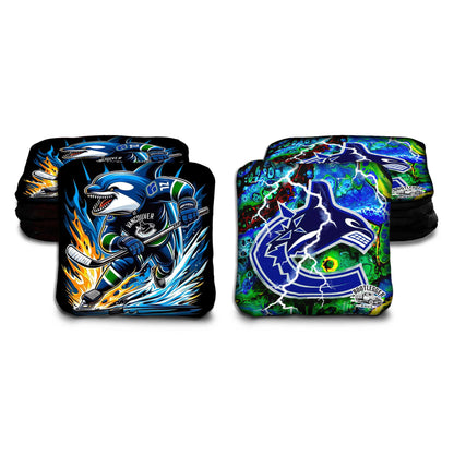Vancouver Canucks Fan Art Cornhole Bags