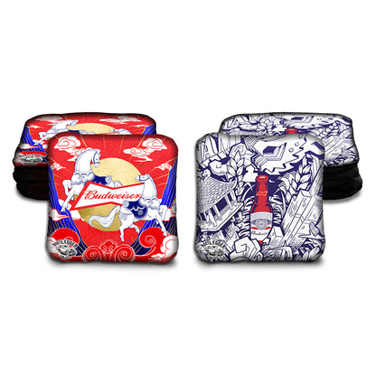 Budweiser Fan Art Cornhole Bags