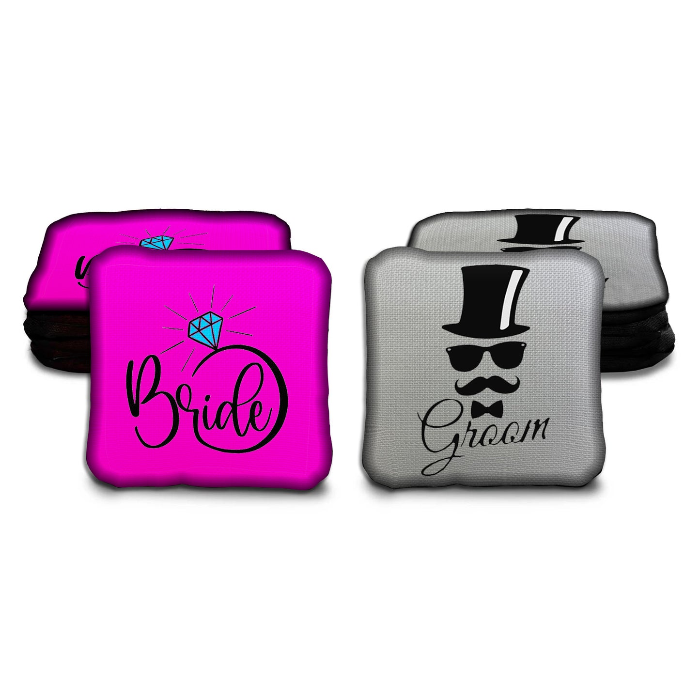 Bride and Groom Wedding Cornhole Bags