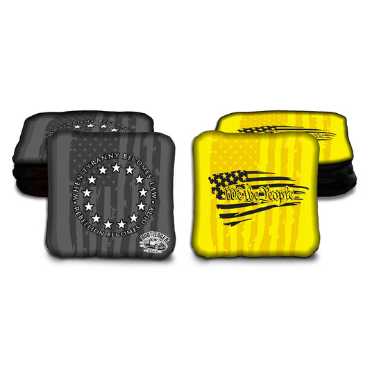 We the People and When Tyranny Becomes Law Cornhole Bags