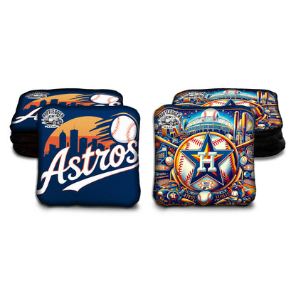 Houston Astros Fan Art Cornhole Bags
