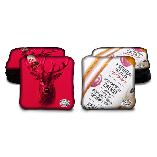 Red Stag Jim Beam Fan Art Cornhole Bags