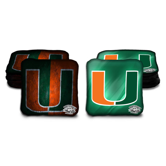 Miami Hurricanes Cornhole Bags