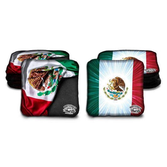 Mexican Flag Cornhole Bags