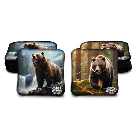 Grizzly Bear Cornhole Bags