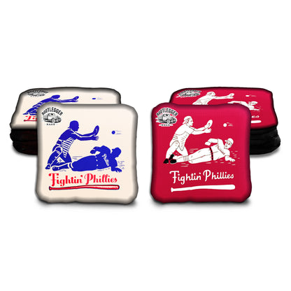 Philadelphia Fightin Phillies Fan Art Cornhole Bags