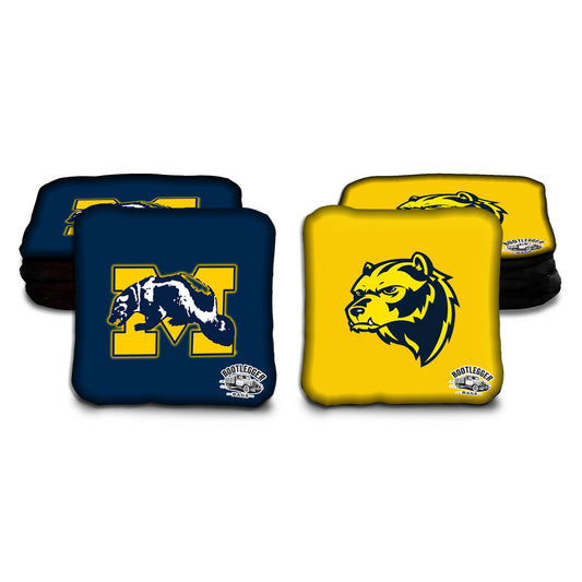 Uofm Retro Cornhole Bags