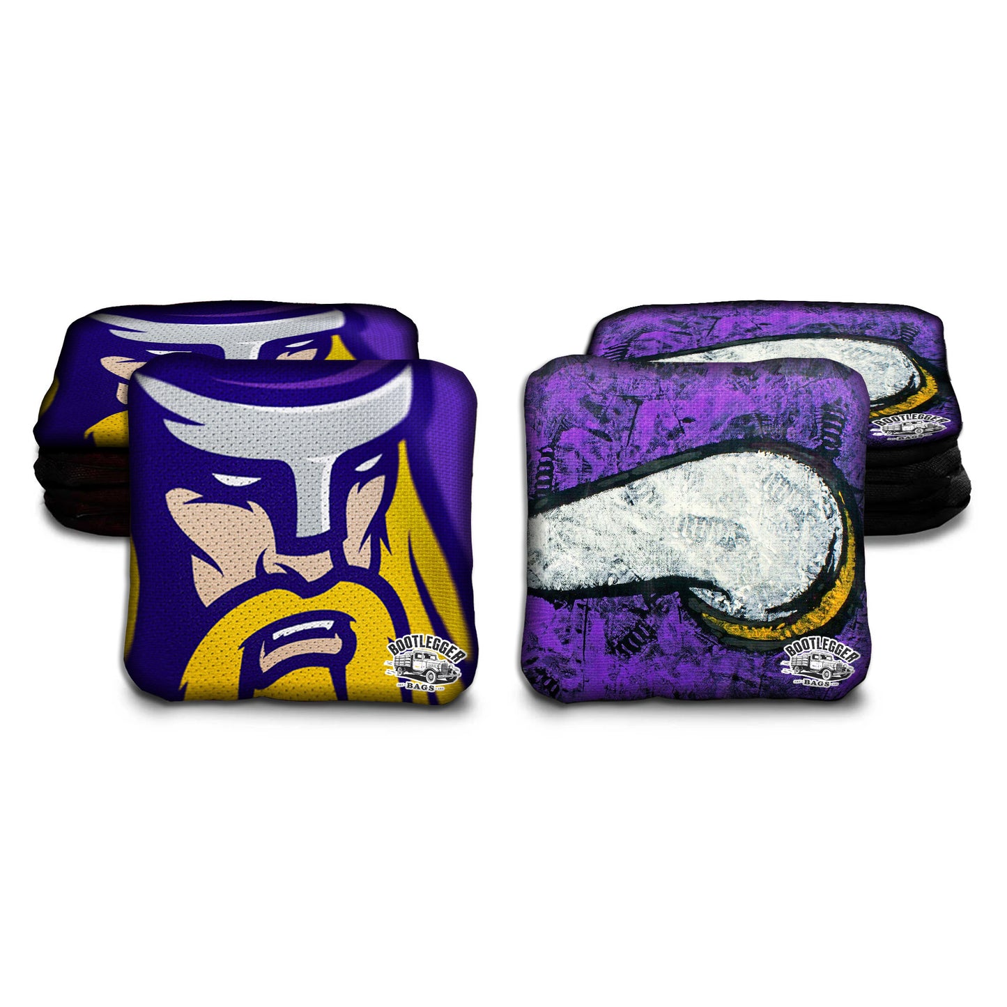 Minnesota Vikings Fan Art Cornhole Bags