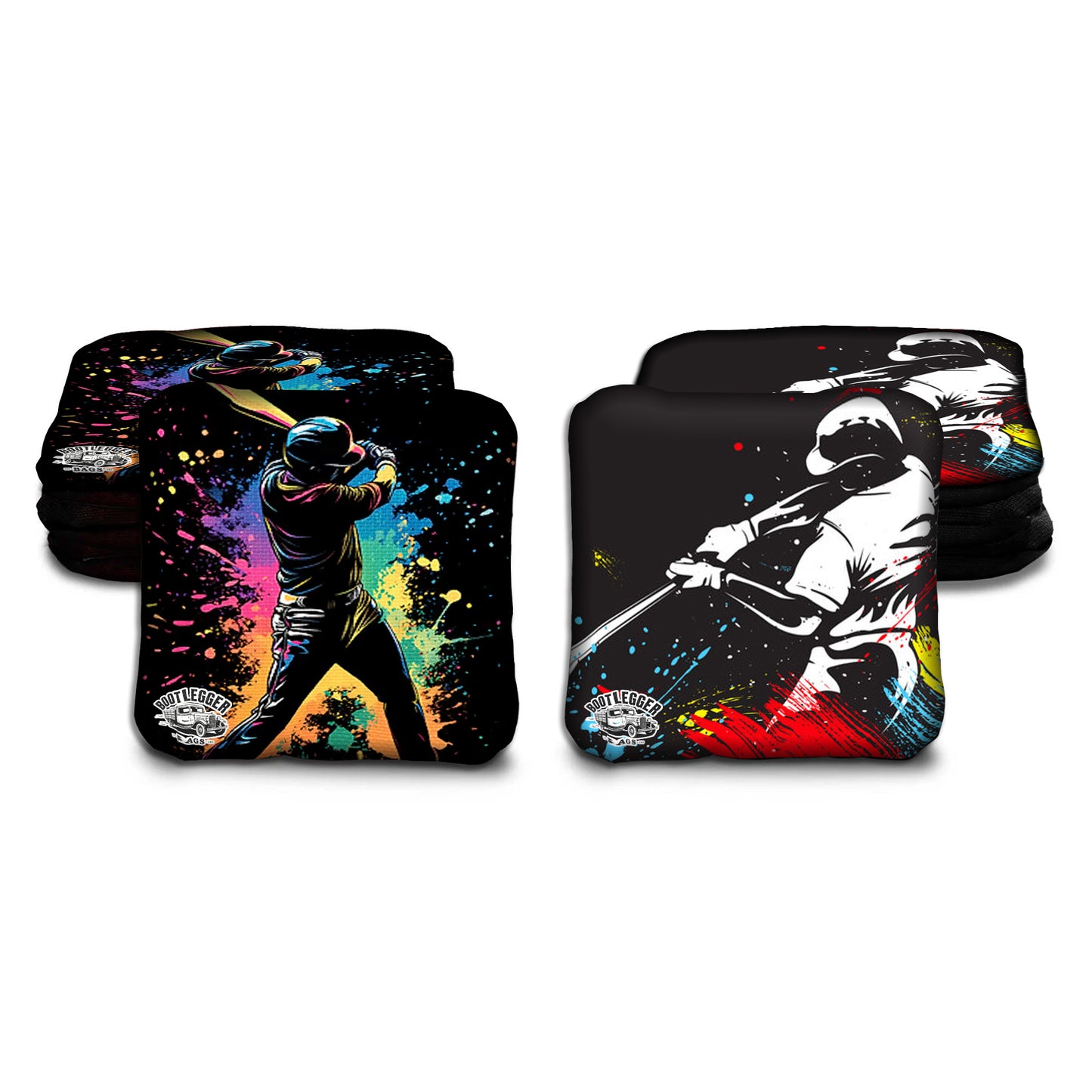 Baseball Watercolor Cornhole Bags