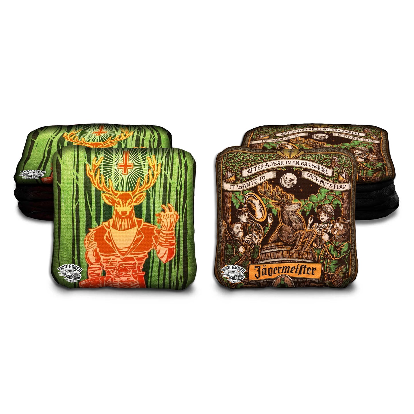 Jagermeiser Fan Art Cornhole Bags