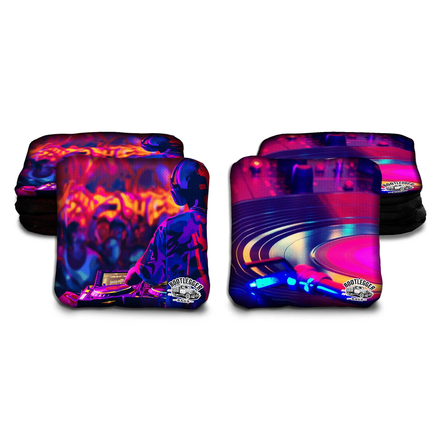 Electronic Music Cornhole Bags