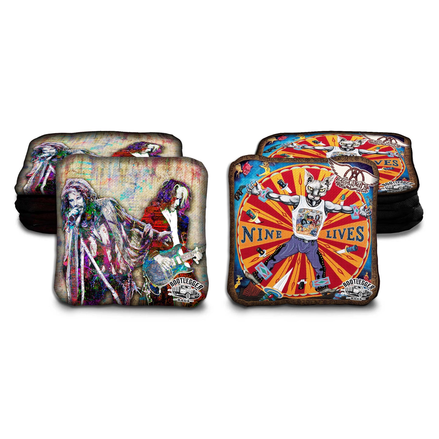 Aerosmith Fan Art Cornhole Bags
