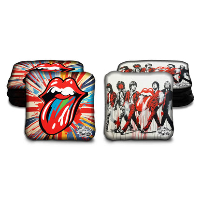 Rolling Stones Fan Art Cornhole Bags