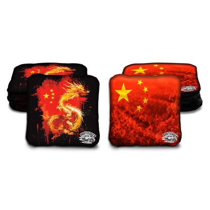 Chinese Flag Cornhole Bags