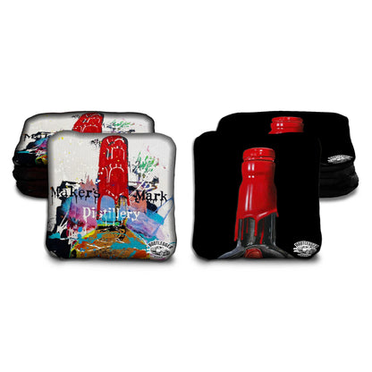 Makers Mark Fan Art Cornhole Bags