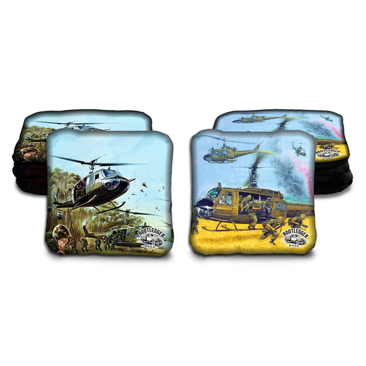Helicopters Vietnam War Cornhole Bags