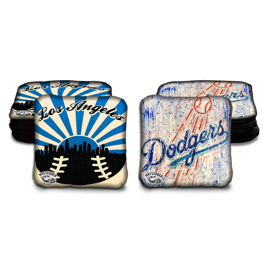 LA Dodgers Fan Art Cornhole Bags