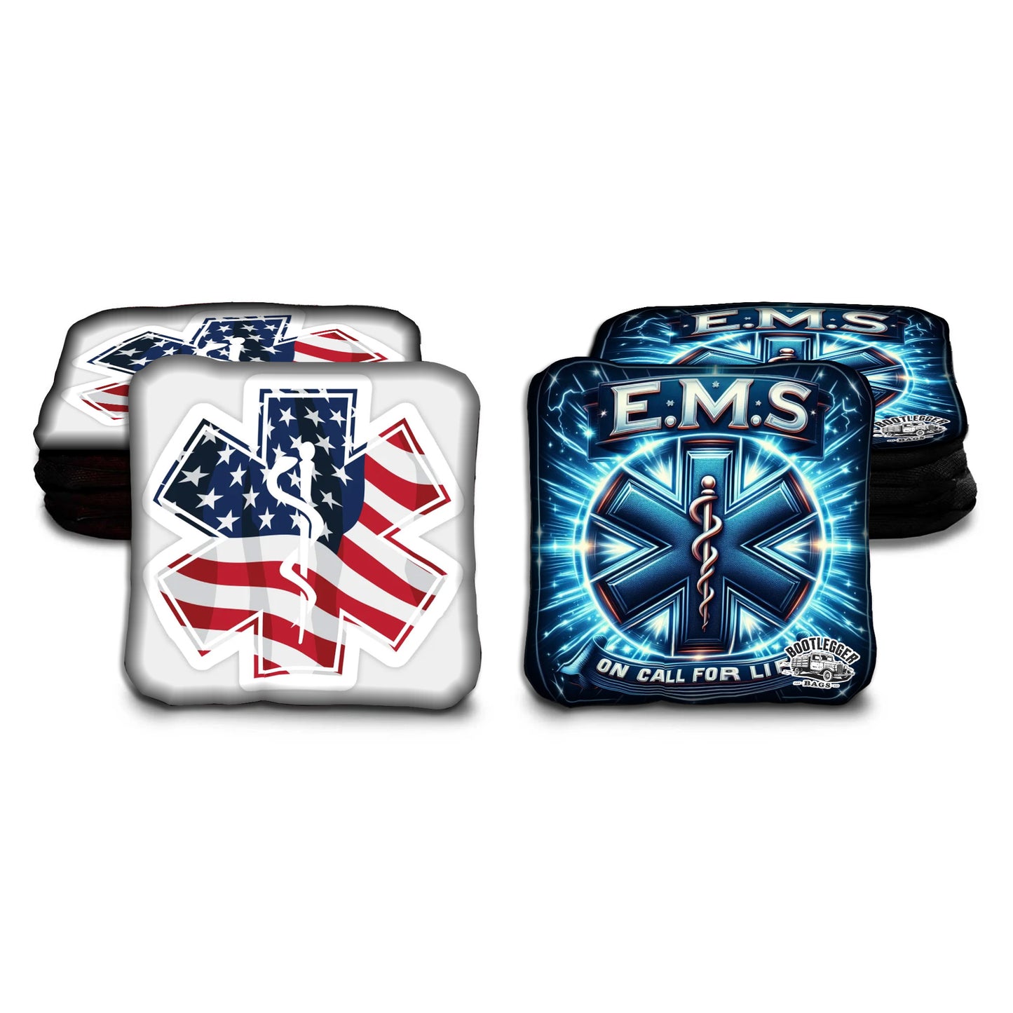 E.M.S. Star of Life Cornhole Bags