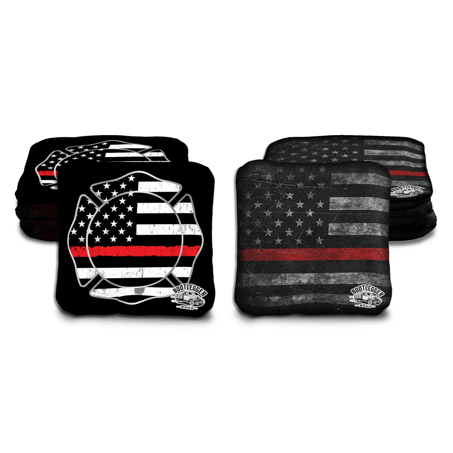 Thin Red Line Flag Cornhole Bags