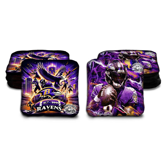 Baltimore Ravens Fan Art cornhole Bags