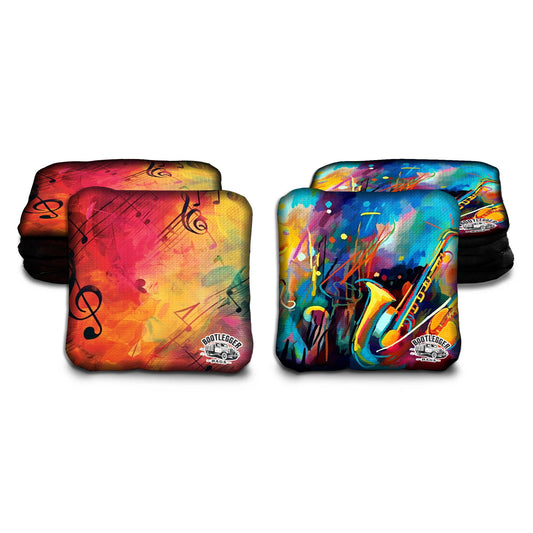 Jazz Theme Cornhole Bags