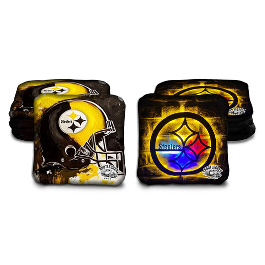 Pittsburgh Steelers Fan Art Cornhole Bags