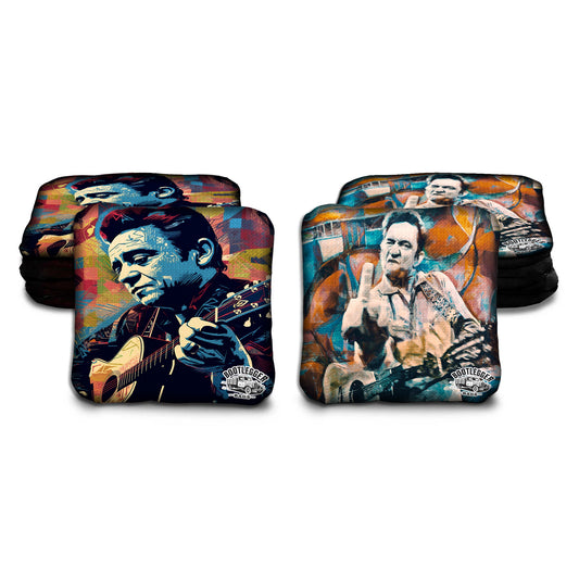 Johnny Cash Fan Art Cornhole Bags