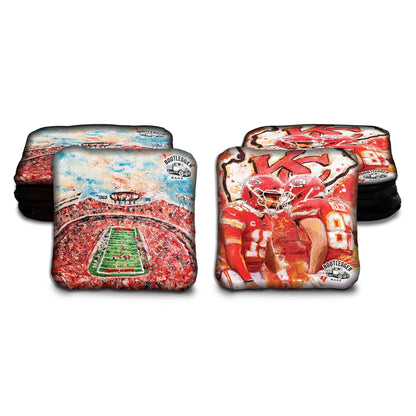 Kansas City Chiefs Fan Art Cornhole Bags