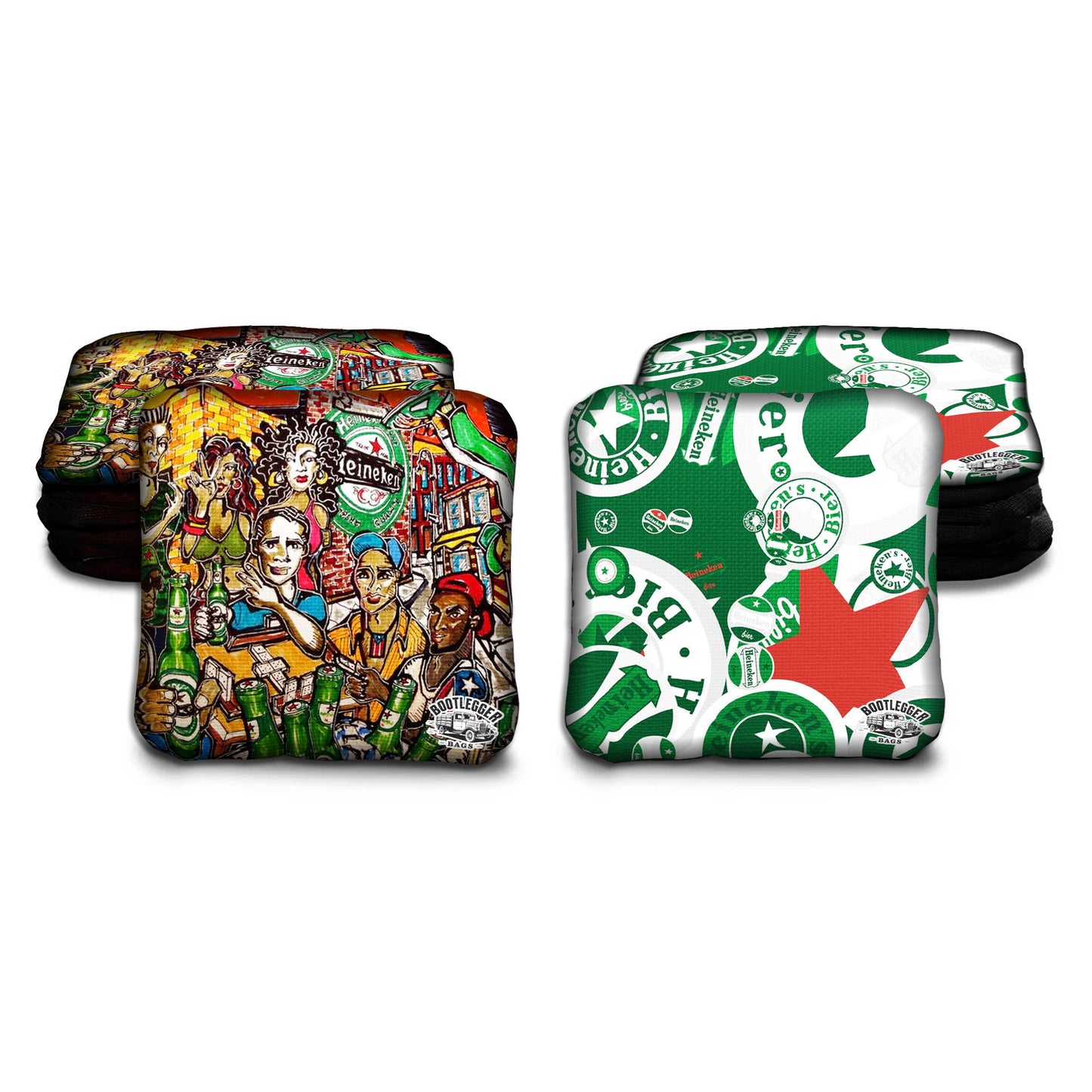 Heineken Fan Art Cornhole Bags