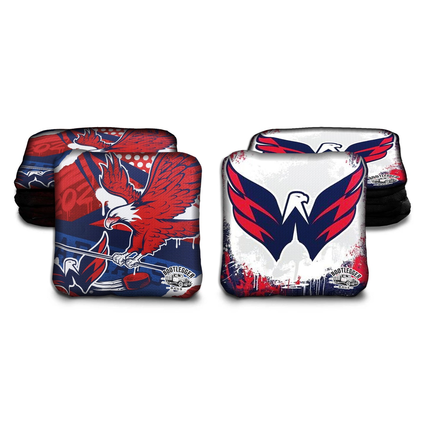Washington Capitals Fan Art Cornhole Bags