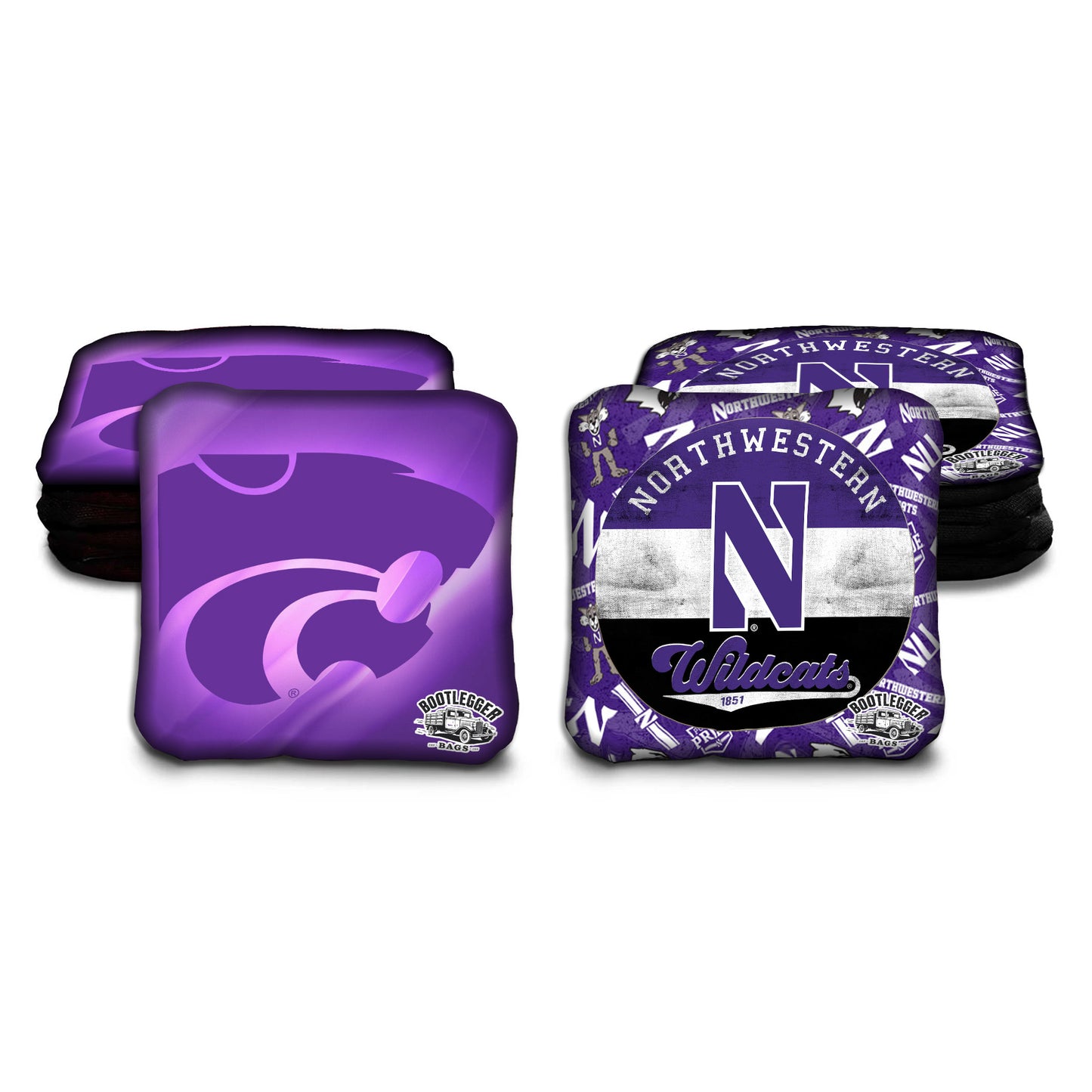 Northwestern Wildcats Cornhole Bags