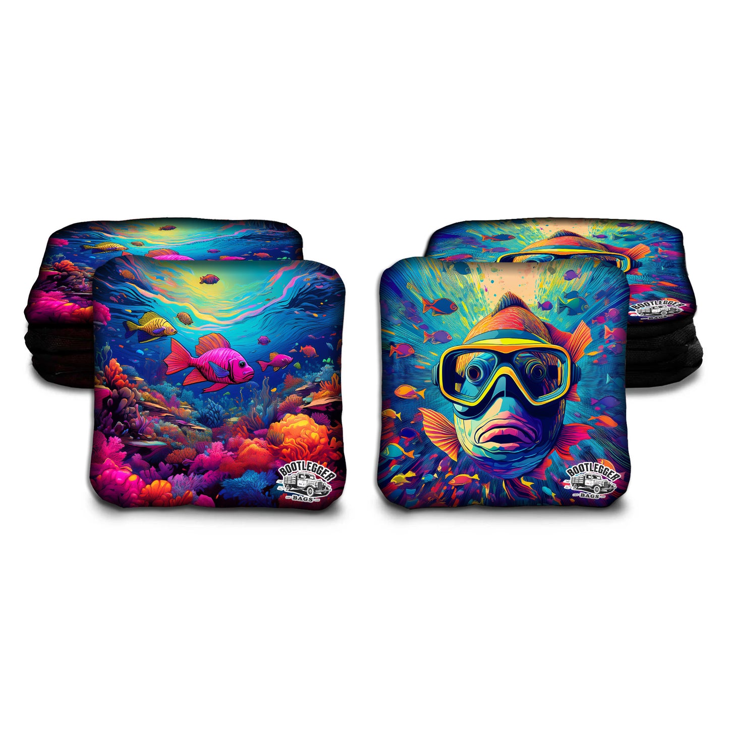 Snorkeling in Paradise Cornhole Bags