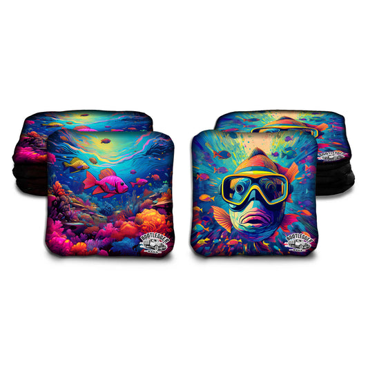 Snorkeling in Paradise Cornhole Bags