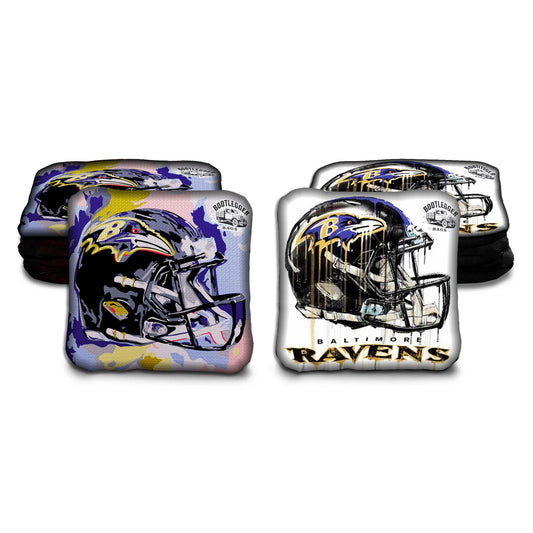 Baltimore Ravens Fan Art Cornhole Bags