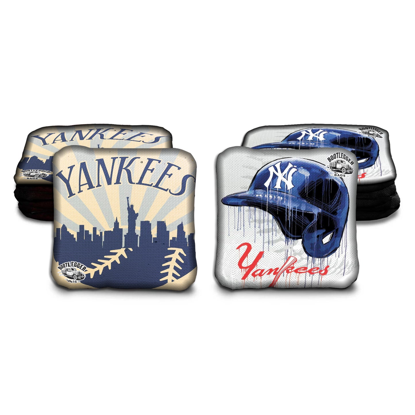 New York Yankees Fan Art Cornhole Bags