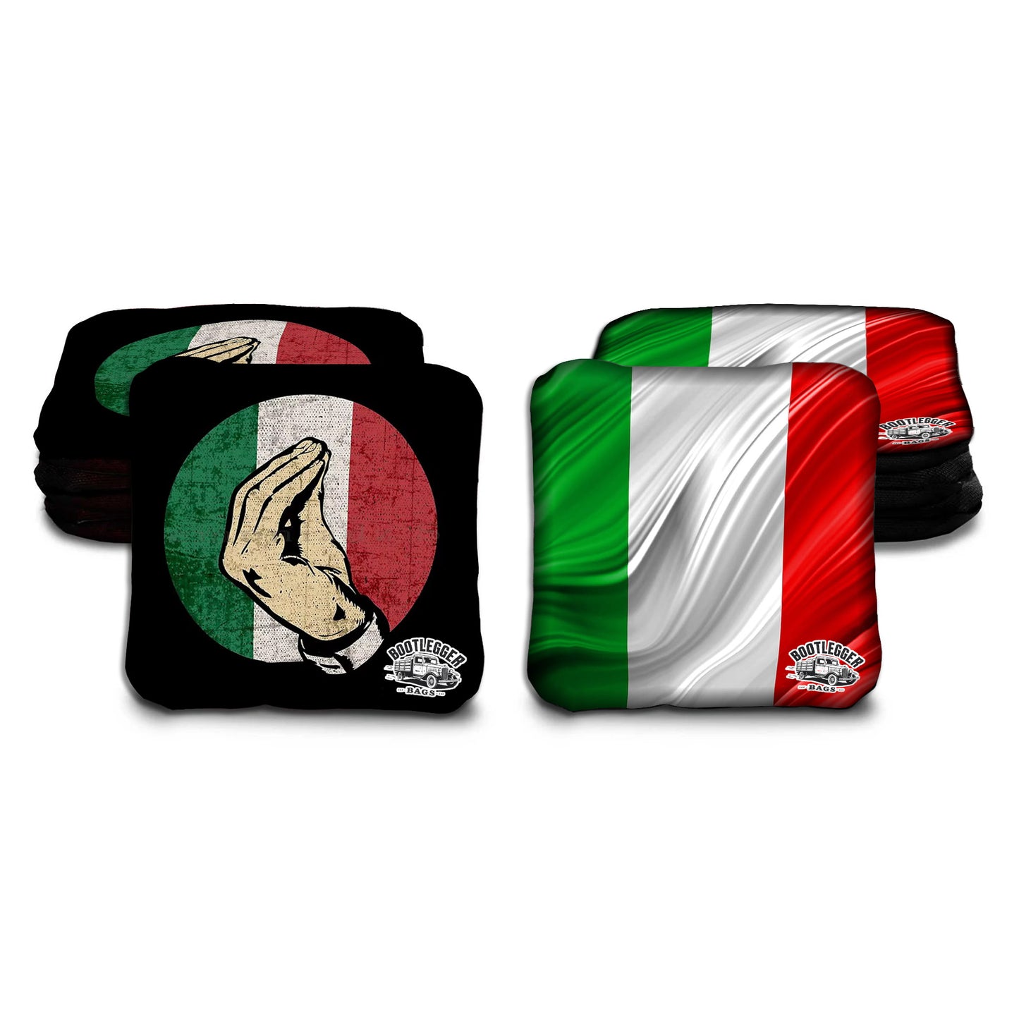 Italian Flag Cornhole Bags