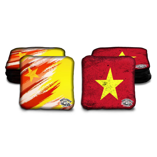 Vietnamese Flag Cornhole Bags