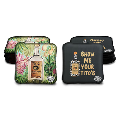Titos Vodka Fan Art Cornhole Bags