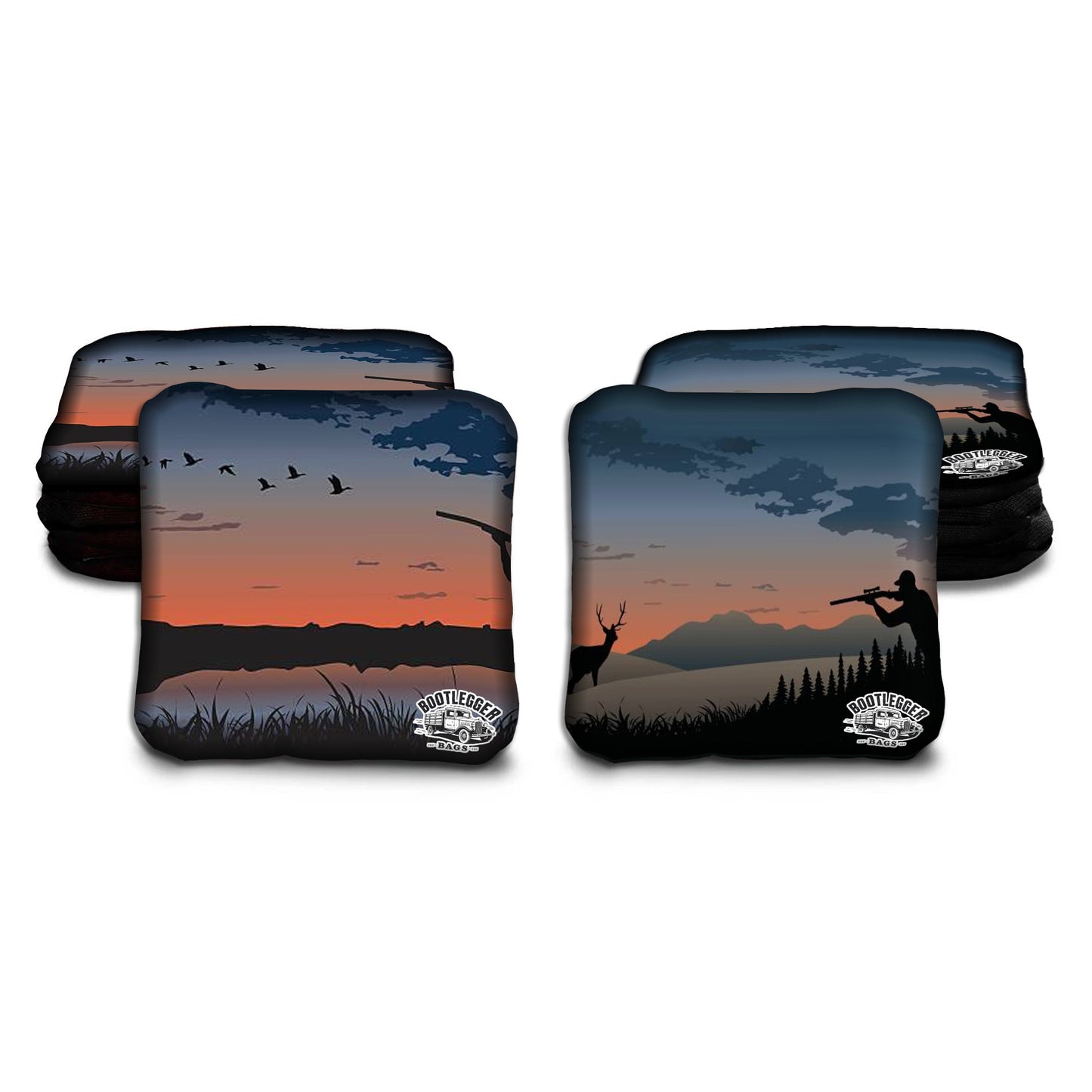 Hunting Deer and Ducks Cornhole Bags