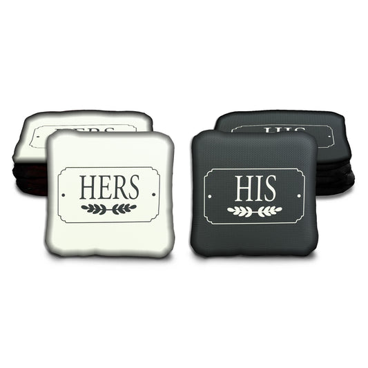 His and Hers Wedding Cornhole Bags
