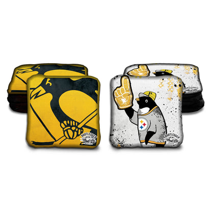 Pittsburgh Penguins Fan Art Cornhole Bags