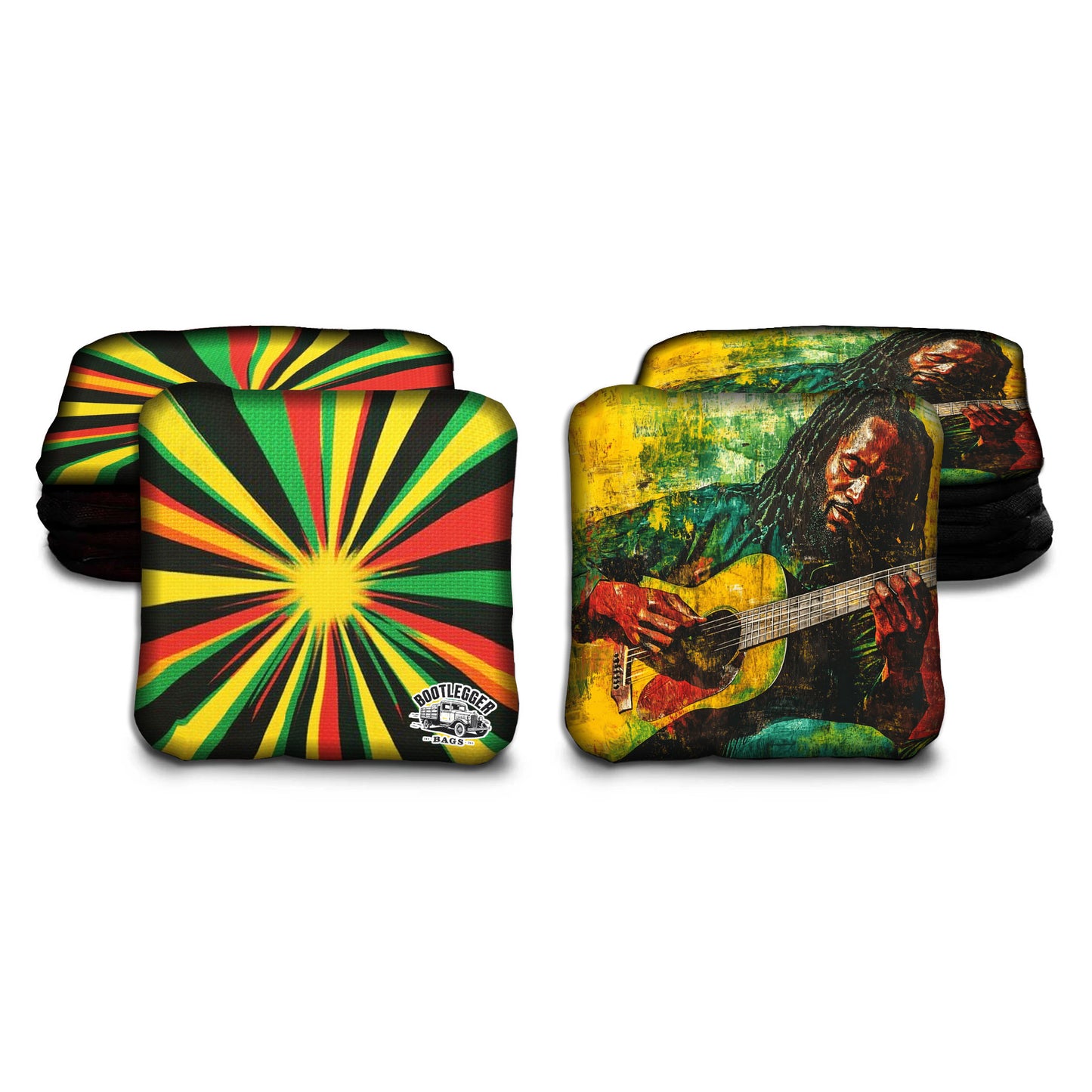 Reggae Themed Cornhole Bags