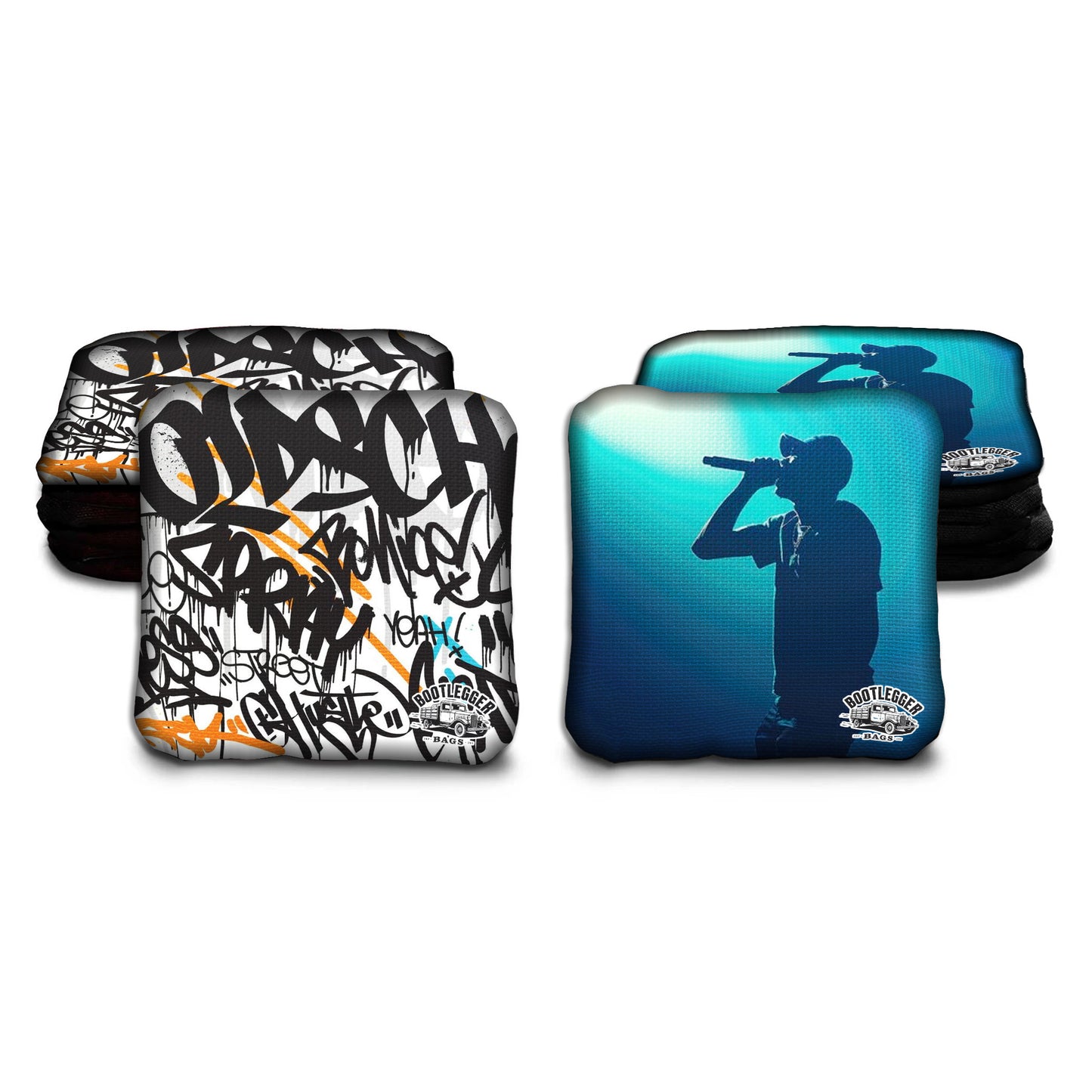 Rap Themed Cornhole Bags