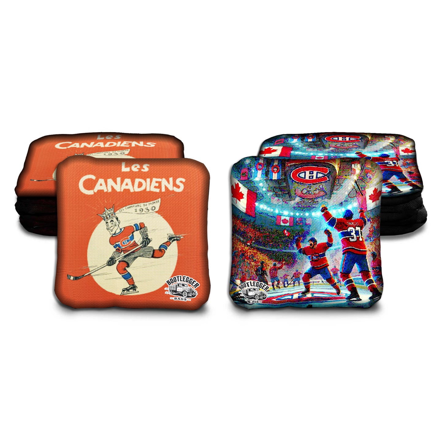 Montreal Canadiens Fan Art Cornhole Bags