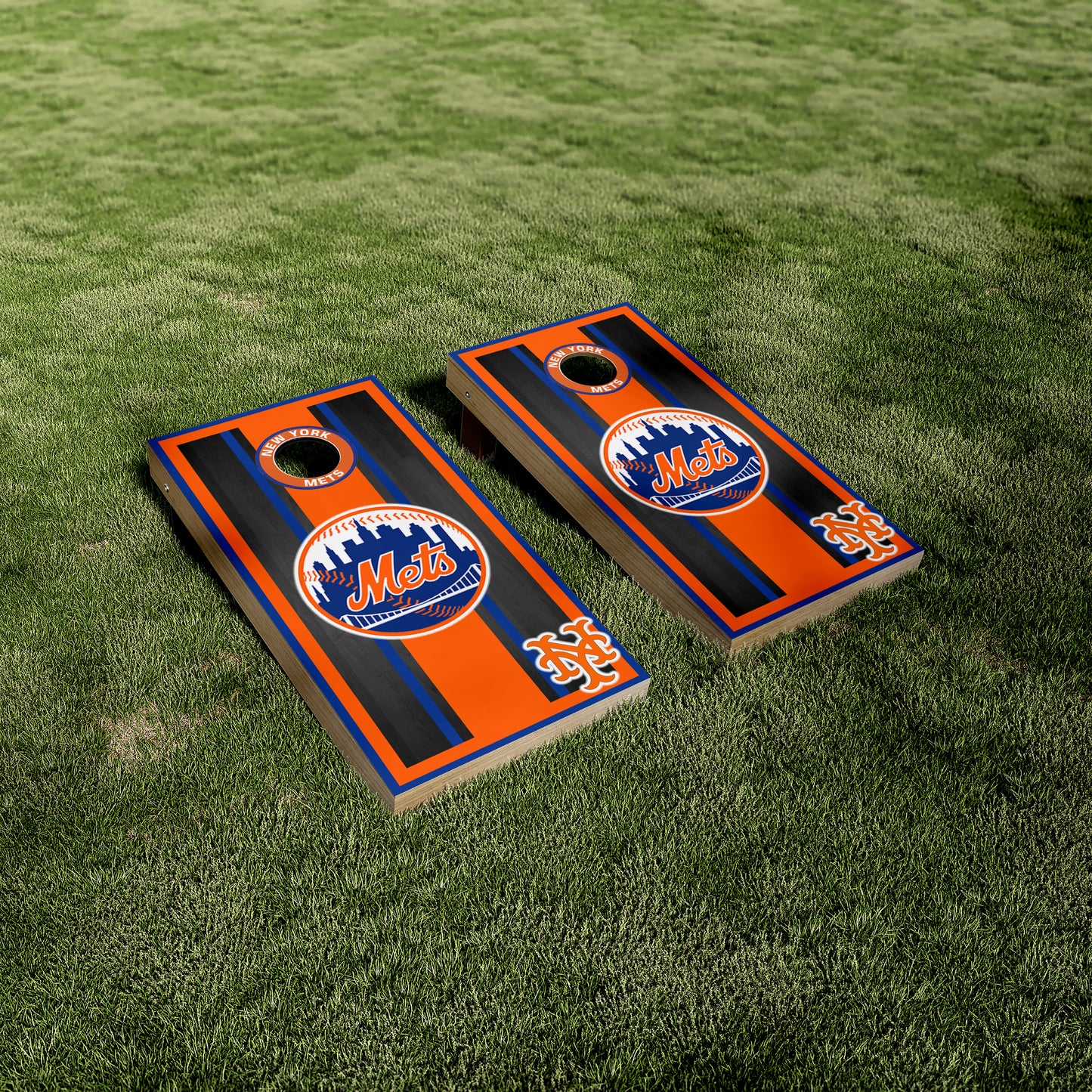 New York Mets Cornhole Vinyl Wraps/Skins