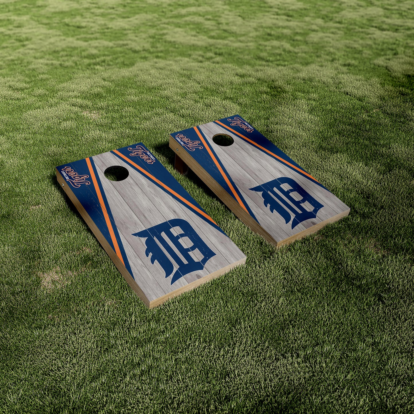 Detroit Tigers Shuffleboard Style Cornhole Wraps/Skins