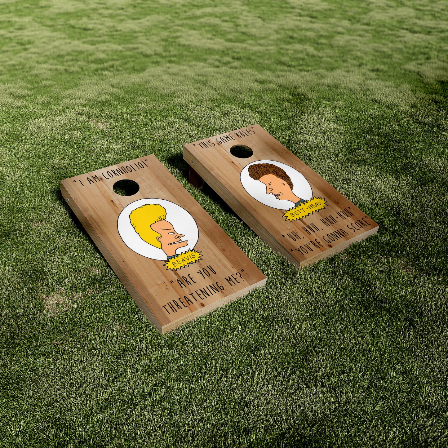 Beavis and Butthead Cornhole Vinyl Wraps/Skins