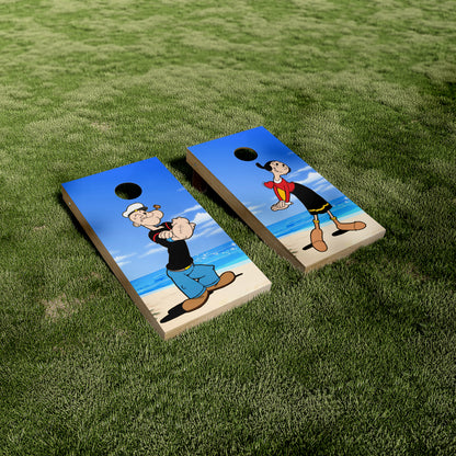 Popeye and Olive Cornhole Vinyl Wraps/Skins