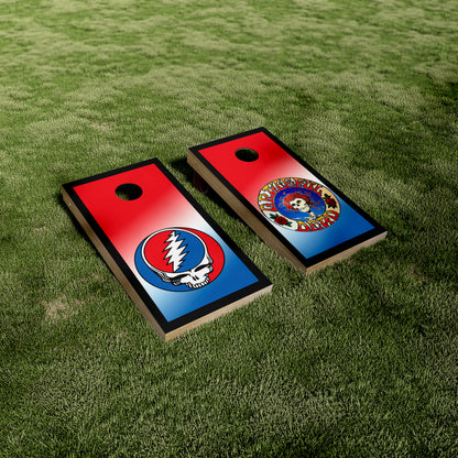 Grateful Dead Mixed Logos Cornhole Vinyl Wraps/Skins
