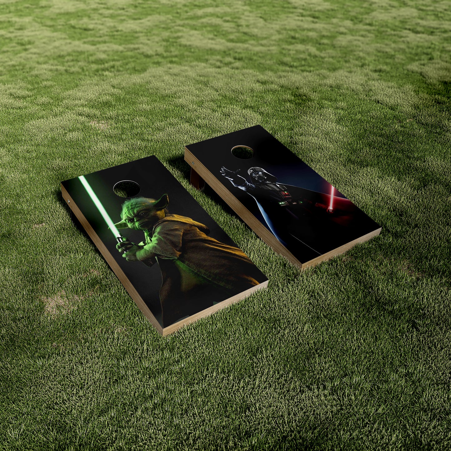 Star Wars Yoda and Darth Vader Cornhole Wraps/Skins